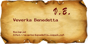 Veverka Benedetta névjegykártya